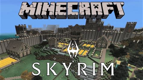 Skyrim Minecraft Build Part 1 Youtube
