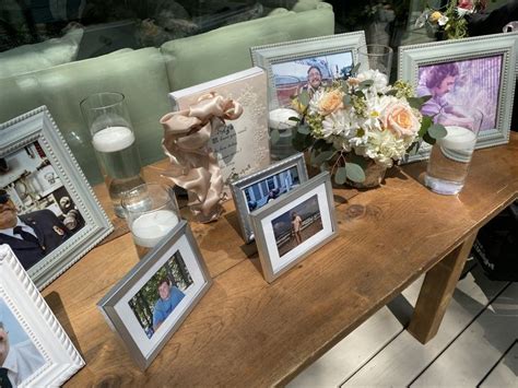 Pin By Blooms Floral Design On Memorial Tables Memory Table Table
