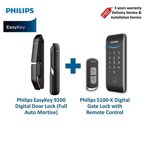 Bundle Deal Philips Easykey 9200 Digital Door Lock And Easykey 5100 K