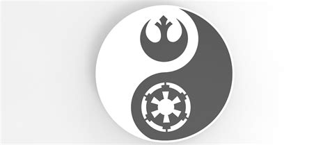 Stl File Yin Yang Star Wars・3d Print Design To Download・cults