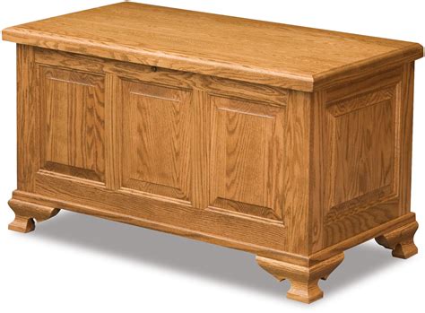 Amish Triple Raised Panel Cedar Chest Brandenberry Amish Furniture