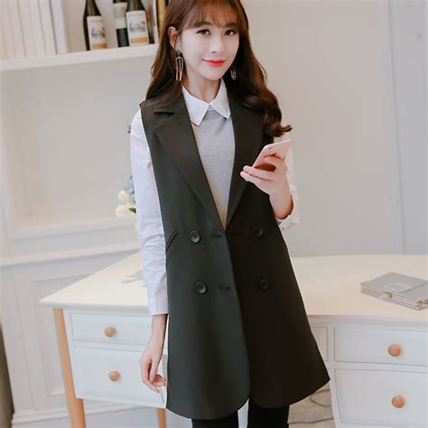 2018 Spring And Summer New Korean Version Sleeveless Vest Ladys Vest In Vests And Waistcoats