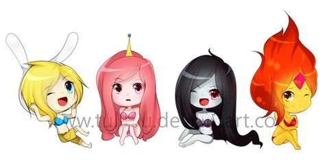 Chibi Comm Adventure Time Girls By Tuliblu On Deviantart