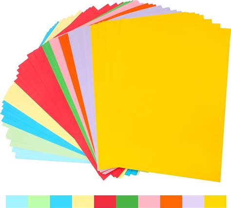 Jijacraft A4 Colour Paper 100 Sheets Coloured Paper 100gsm Pastel Paper