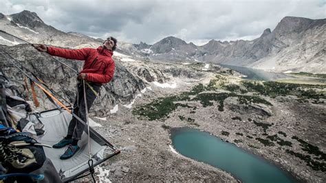800 Feet Up In The Wind River Range Wy Climbing