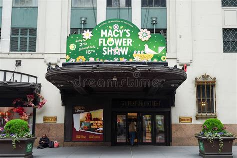 Entrance Sign At The Macy S Herald Square During Famous Macy S Annual