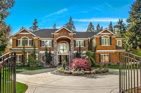 41 Million Newly Built Shingle And Stone Home In Bellevue Wa Stone