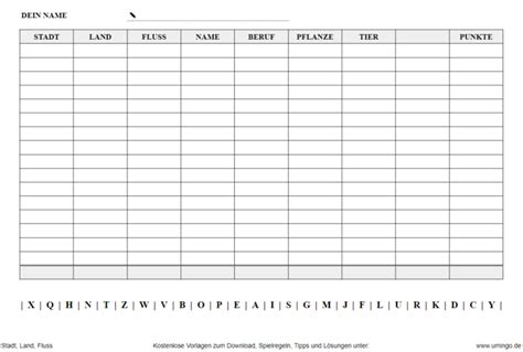 Check spelling or type a new query. Vorlagen für Stadt, Land, Fluss zum Ausdrucken | Stadt ...
