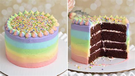 Chocolate Rainbow Cake Design Nonpareil Vodcast Lightbox