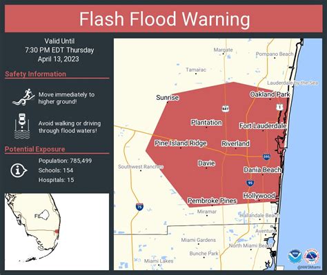 Nws Miami On Twitter Flash Flood Warning Including Fort Lauderdale Fl