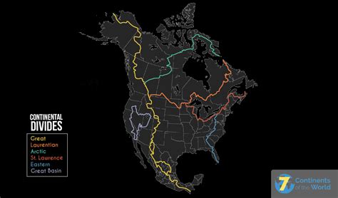 What Is The Continental Divide The 7 Continents Of The World