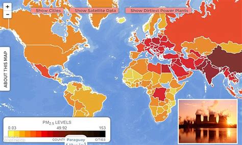 Earths Most Polluted Cities Revealed In Interactive Pollution Map