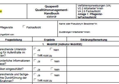 Qpr vollstationäre pflege anlage 6 bewertung von auffälligkeiten bei der plausibilitätskontrolle zur prüfung der in pflegeeinrichtungen erbrachten leistungen und deren qualität nach 114 sgb xi. QUAPEN - Qualitätsanforderungen in der Pflege erfüllen