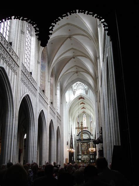 Antwerpcathedral Of Our Ladynave01 Interior Shot Of The Flickr