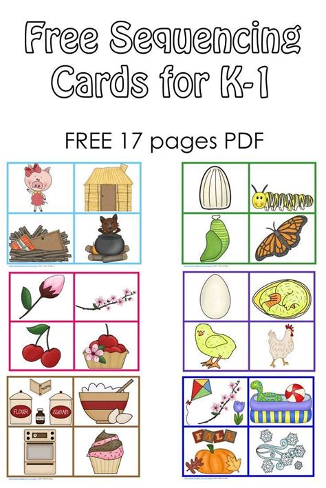 Free Preschool Sequencing Cards Printable