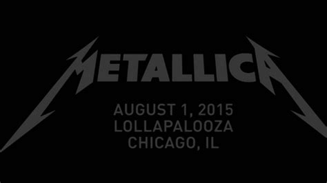 metallica lollapalooza 2015 stage pov live footage posted bravewords