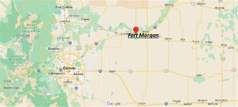 Where Is Fort Morgan Colorado Map Of Fort Morgan Where Is Map