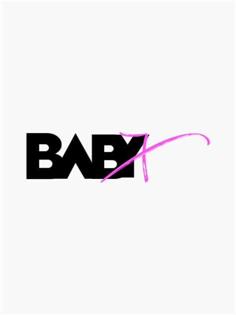 Baby X Logo Sticker By Danihmb Redbubble