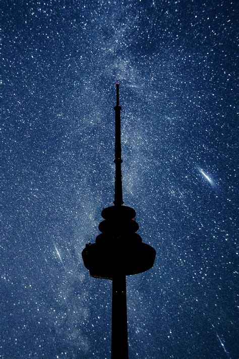 Stars Night Building Dark Starry Sky Tower Hd Phone Wallpaper Pxfuel