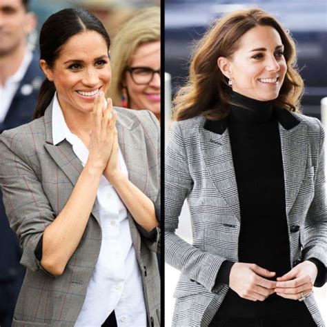 Kate Middleton Meghan Markle Wear Blazers See Style Difference Usweekly