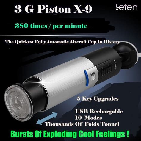 Leten Piston Usb Charged Retractable Electric Male Fully Automatic