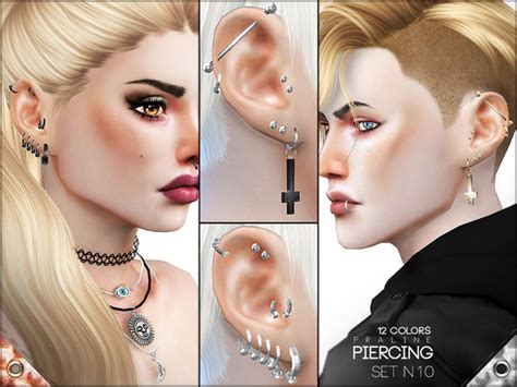 Piercing Set N10 By Pralinesims At Tsr Sims 4 Updates