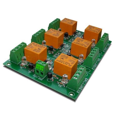 Relay Board 12v 6 Channels For Raspberry Pi Arduino Picavr