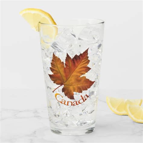 Canada Glass Canada Maple Leaf Glasses Custom Uk
