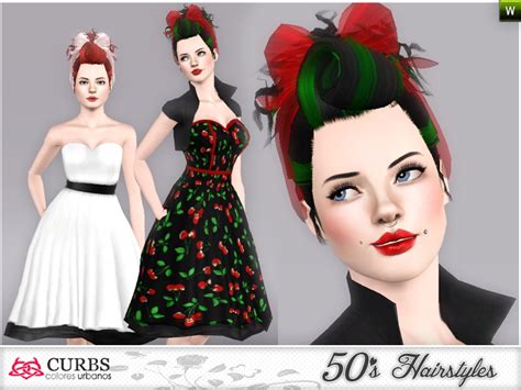 The Sims Resource Curbs 50s Hairstyles05