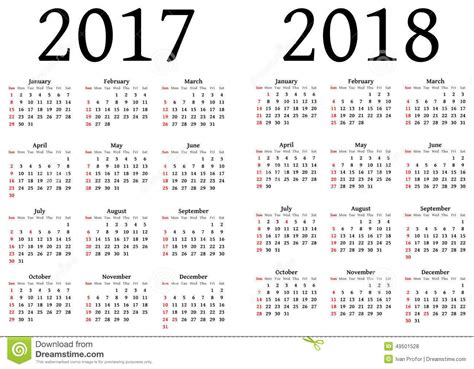 Printable Calendar 2017 And 2018 Calendrier 2015 Annuel Gratuit A