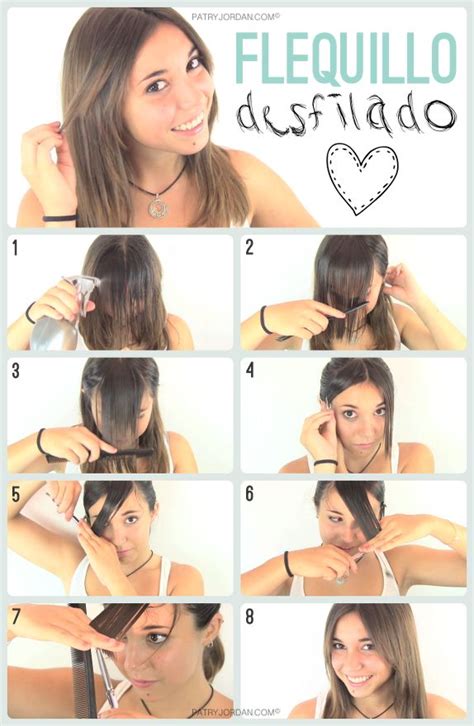 Con una tijera, un peine y el cabello mojado está todo preparado para que la persona comience el corte. DIY: Como cortar el flequillo desfilado fácilmente. Hazlo ...