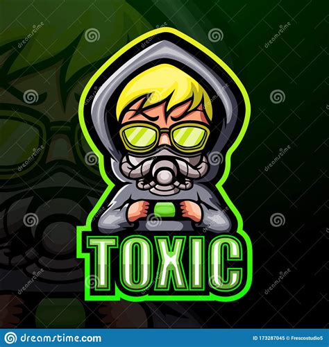 Toxic Kid Esport Mascot Logo Design Stock Vector Illustration Of Hell