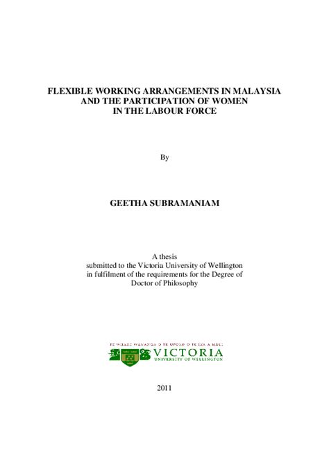 Built environment, universiti kebangsaan malaysia (ukm) in. (PDF) Flexible Working Arrangements in Malaysia and the ...