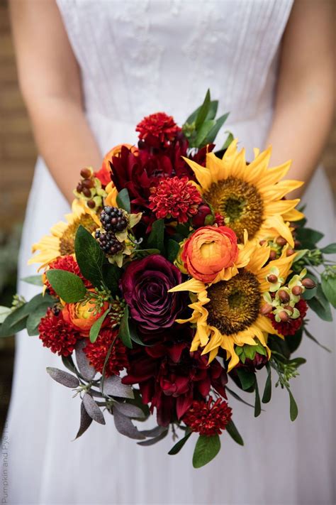 Sunflower Wedding Bouquet Create Your Own Silk Flower Bouquet With