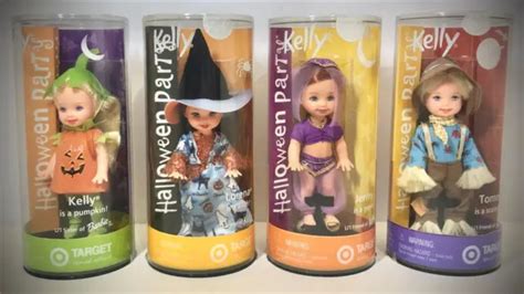 2002 Barbie Kelly Lorena Jenny Tommy Dolls Halloween Party Target