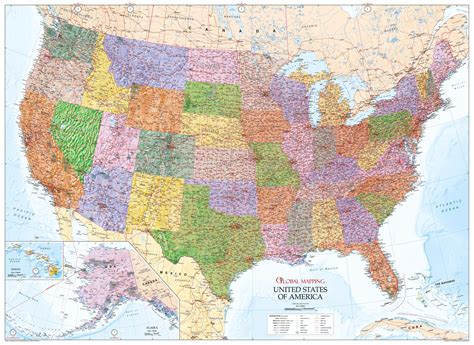 Usa Relief Wall Map Maptrove