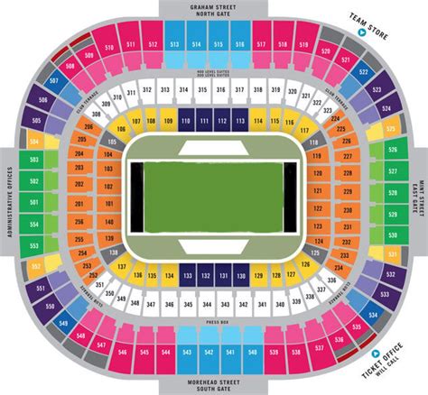Bank Of America Stadium Map Maps For You
