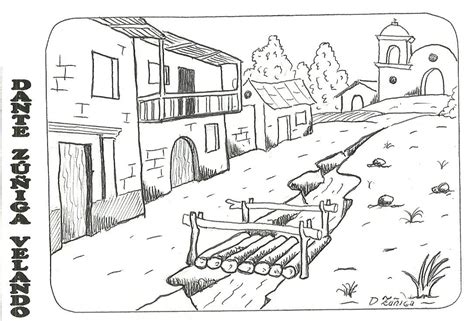 PAISAJES PARA COLOREAR | Paisaje para colorear, Dibujos para colorear