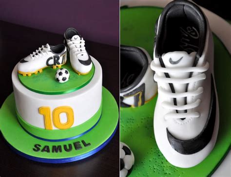 Christiano Ronaldos Soccer Shoes With Signature Soccer Cake Soccer