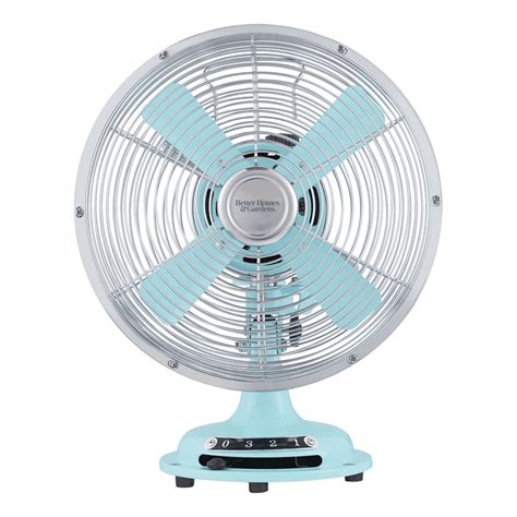 Better Homes And Gardens 8 Retro 3 Speed Metal Table Fan Mint