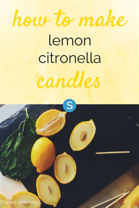 Heres How To Make Your Own Lemon Citronella Candles Citronella