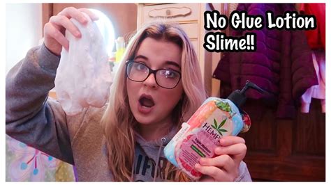 Lotion Slime Easy No Glue Lotion Slime Recipe Youtube