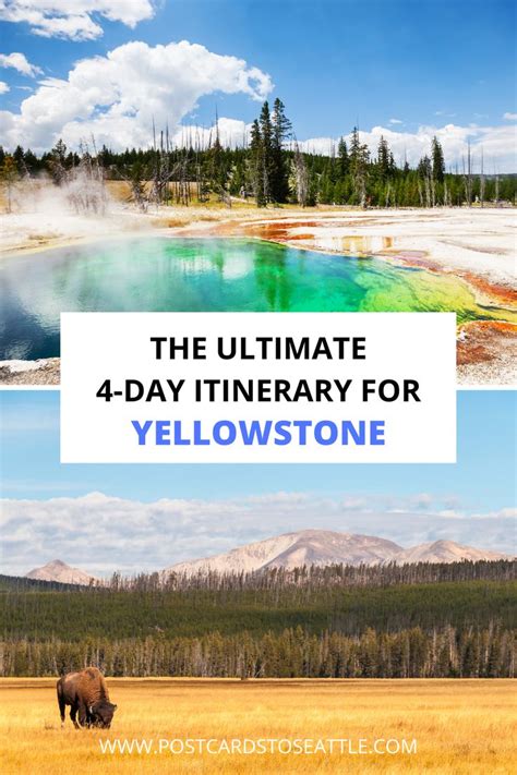 4 Days In Yellowstone Itinerary Best Things To See And Do Yellowstone