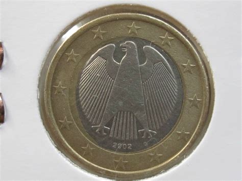 Coeur déformé 1€ 2002 G Allemagne  Eurorare monnaies fautées ou euro rare
