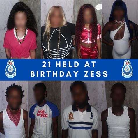 21 Arrested At ‘birthday Zess’ Party In Sea Lots Female Gang Leader Also Held Izzso News