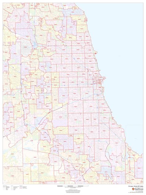 Illinois Zip Code Map Printable
