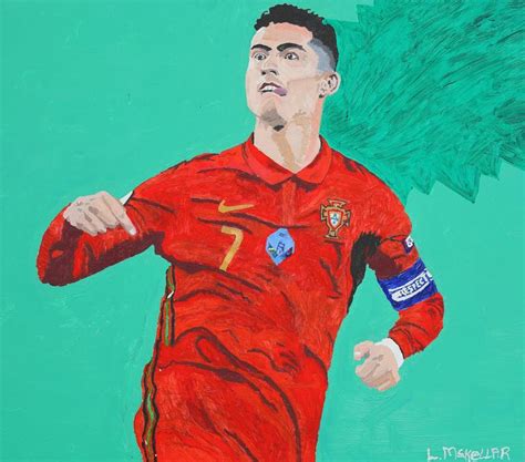 Cristiano Ronaldo Painting By Leroy Mckellar Saatchi Art