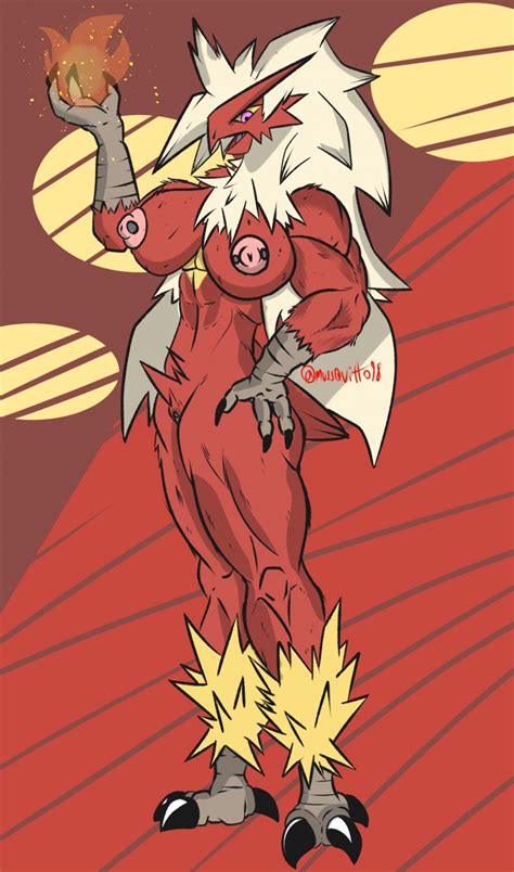 rule 34 1girls anthro avian avian humanoid big boobs big breasts blaziken boobs breasts busty