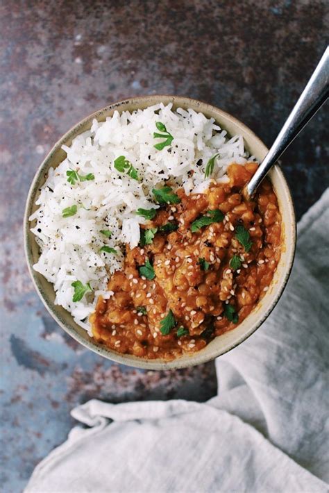 This coconut lentil curry is incredibly easy to make, it takes less than 30 minutes, and it's perfect for an indulgent night in. Easy Coconut Lentil Curry {vegan, gluten free} - Gina ...