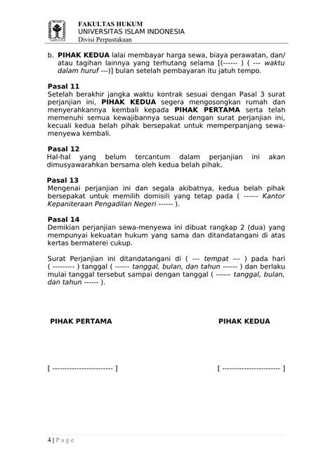 Contoh Surat Perjanjian Sewa Beli Rumah Malaysia Vrogue Co